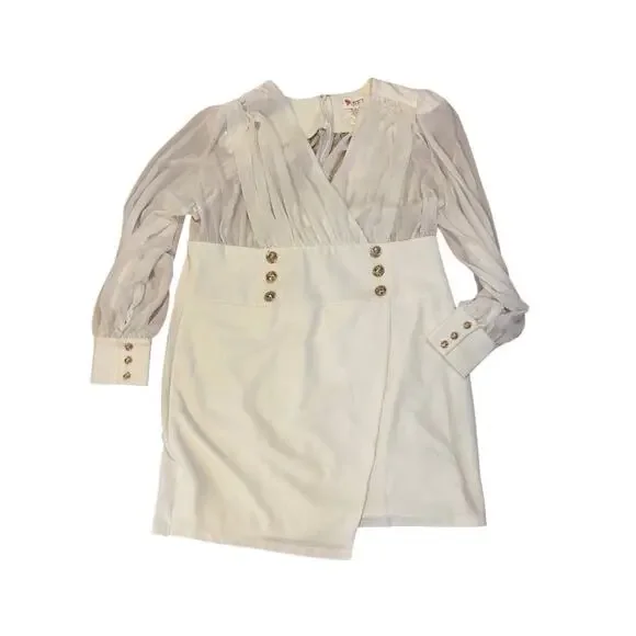 L’ATISTE Chiffon Top Asymmetrical Bodycon Dress - Picture 3 of 8